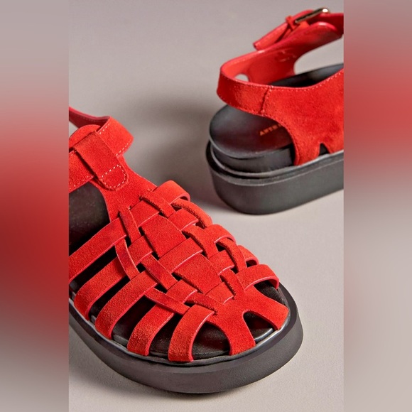 NWT! By Anthropologie Footbed Fisherman Flats -Size 39EU - Picture 2 of 2